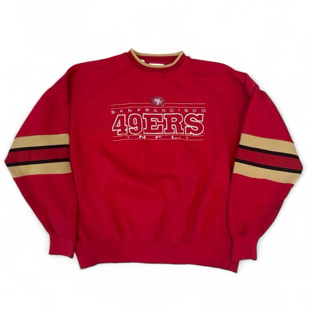 Vintage Lee Sports San Francisco 49ers Red Sweatshirt Men's Size XXL 90s Y2K NFL